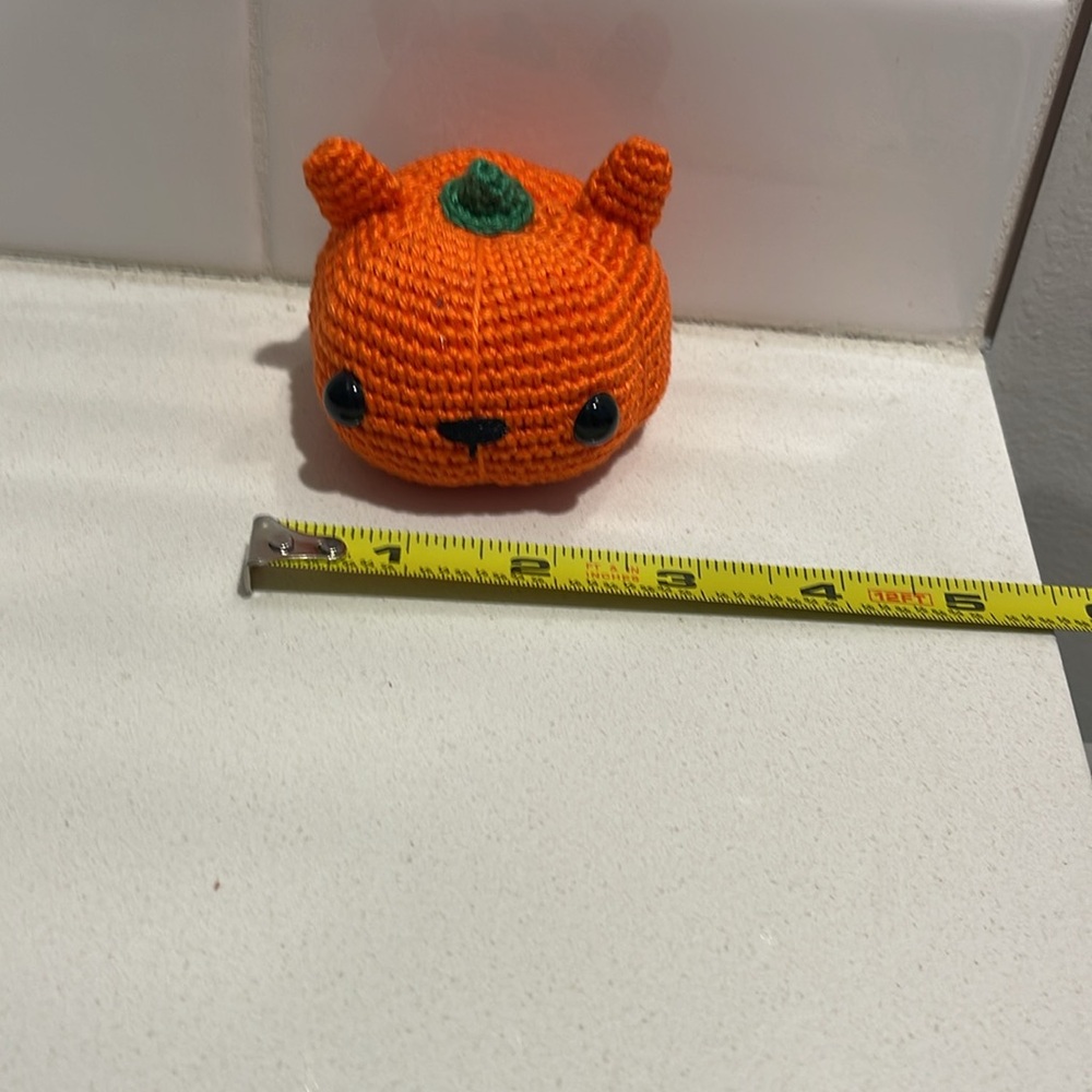 Handcrafted Pumpkitty Pumpkin Cat Kitty Halloween Seasonal Holiday Decor Fall - Picture 8 of 10